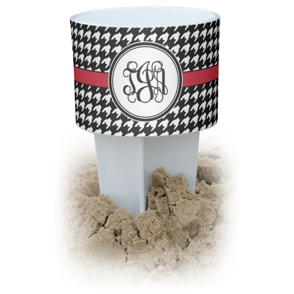 Custom Houndstooth Beach Spiker Drink Holder (Personalized)