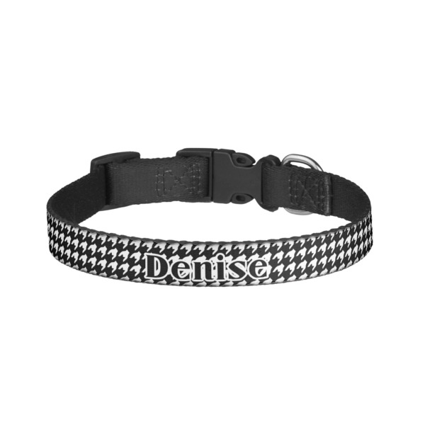 Custom Houndstooth Dog Collar - Large (Personalized)