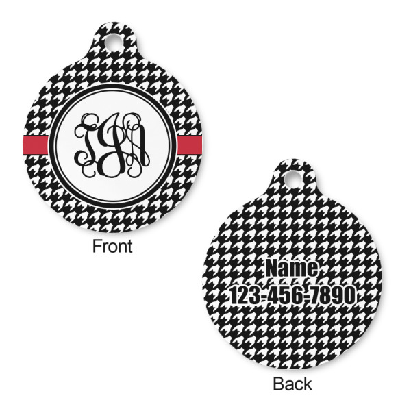 Custom Design - Round Pet ID Tag - Small - Front & Back View
