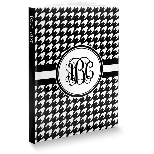 Custom Houndstooth Softbound Notebook (Personalized)