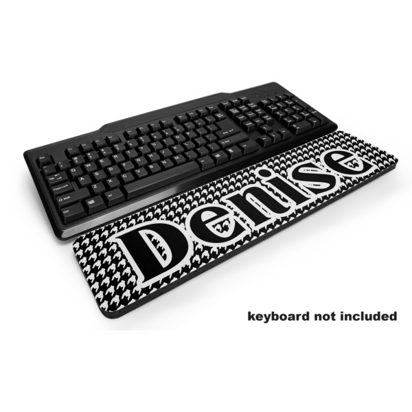 Custom Houndstooth Keyboard Wrist Rest (Personalized)