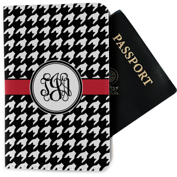 Custom Houndstooth Passport Holder - Fabric (Personalized)