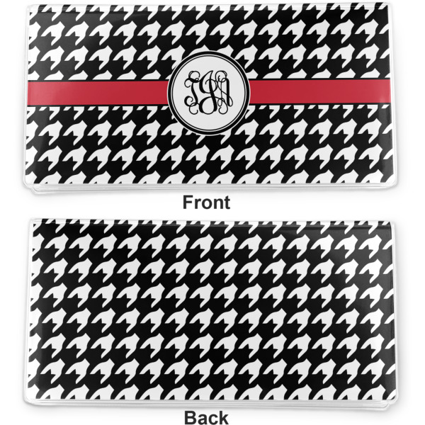 Custom Design - Vinyl Check Book Cover - Front and Back