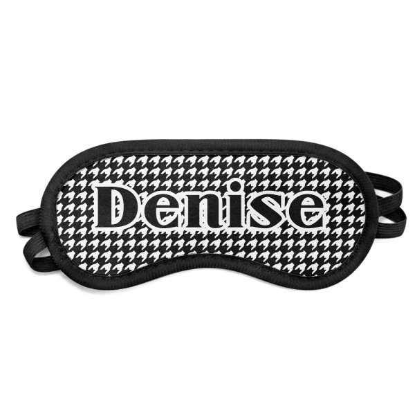 Custom Houndstooth Sleeping Eye Mask (Personalized)