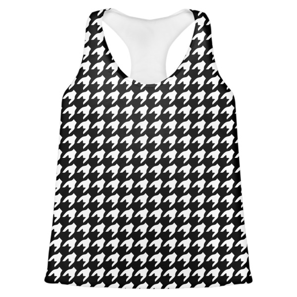 Custom Houndstooth Womens Racerback Tank Top