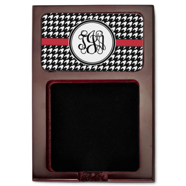Custom Design - Red Mahogany Sticky Note Holder - Flat