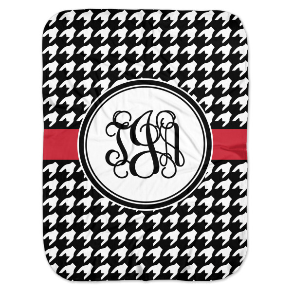 Custom Houndstooth Baby Swaddling Blanket (Personalized)