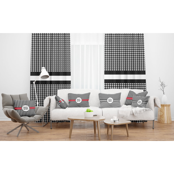 Custom Design - Sheer and Custom Curtains in Room with Matching Pillows