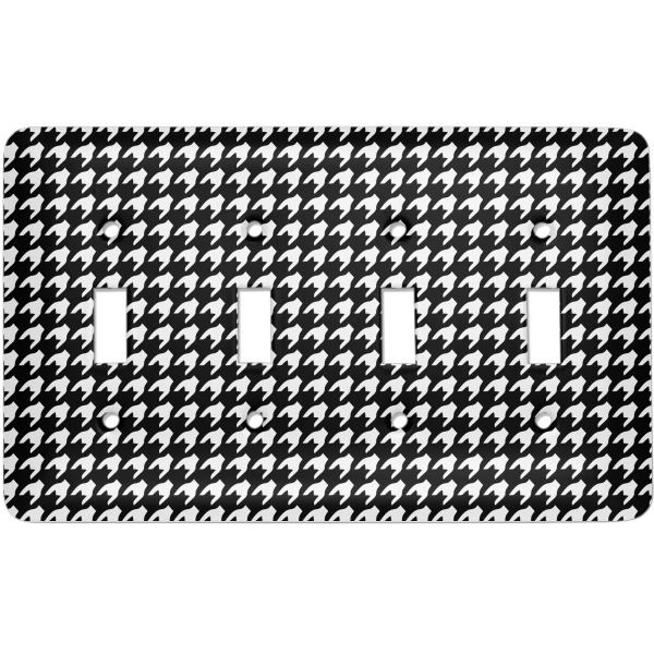 Custom Houndstooth Light Switch Cover (4 Toggle Plate)
