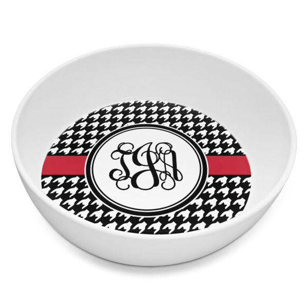 Custom Houndstooth Melamine Bowl - 8 oz (Personalized)