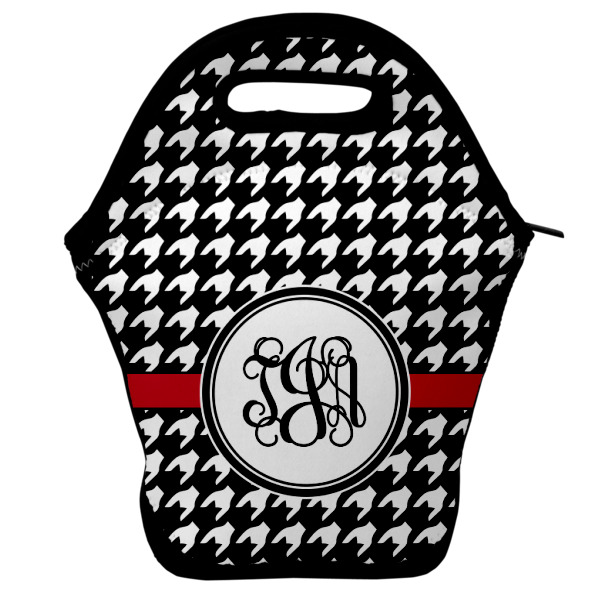 Custom Houndstooth Lunch Bag w/ Monogram