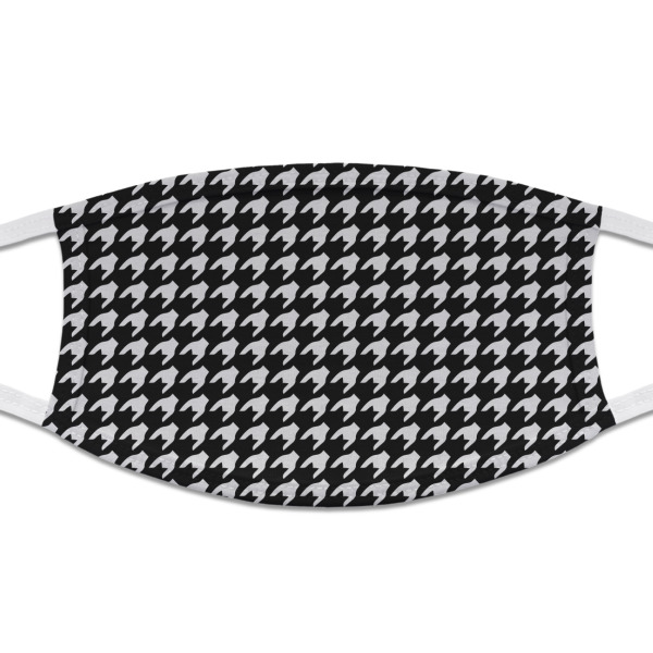 Custom Houndstooth Cloth Face Mask (T-Shirt Fabric)