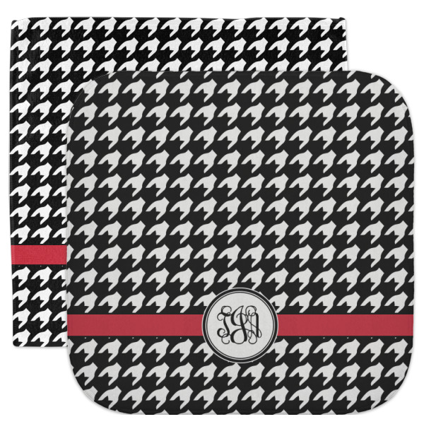 Custom Houndstooth Facecloth / Wash Cloth (Personalized)
