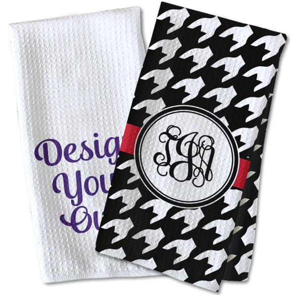Custom Design - Waffle Weave Towels - Two Print Styles