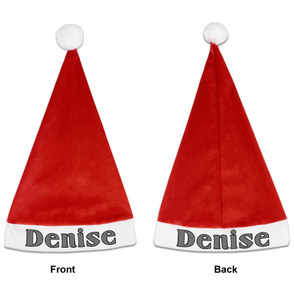 Custom Design - Santa Hats - Front and Back (Double Sided Print) APPROVAL