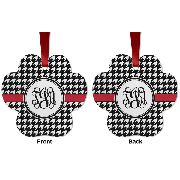 Custom Design - Metal Paw Ornament - Front and Back