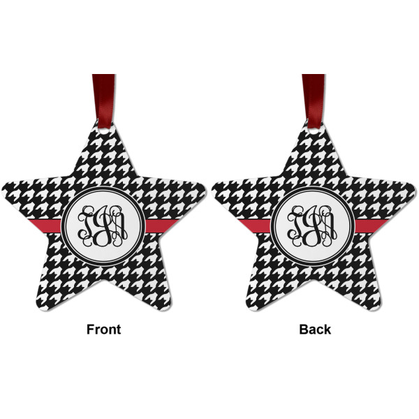 Custom Design - Metal Star Ornament - Front and Back