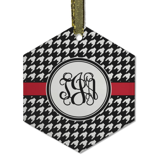 Custom Design - Frosted Glass Ornament - Hexagon