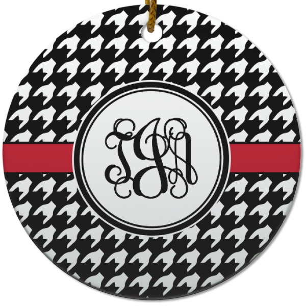 Custom Design - Ceramic Flat Ornament - Circle (Front)