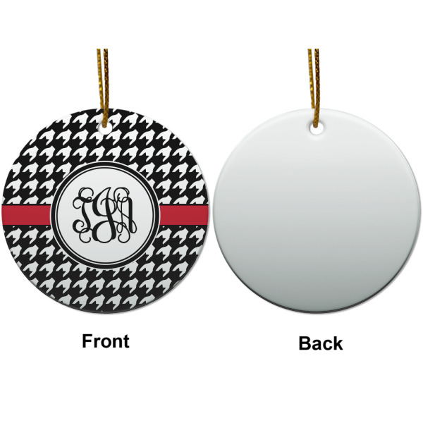 Custom Design - Ceramic Flat Ornament - Circle Front & Back (APPROVAL)