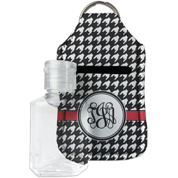 Custom Houndstooth Hand Sanitizer & Keychain Holder (Personalized)