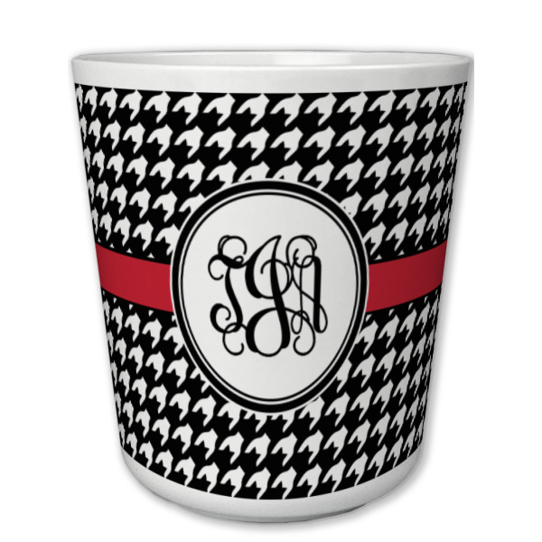 Custom Houndstooth Plastic Tumbler 6oz (Personalized)