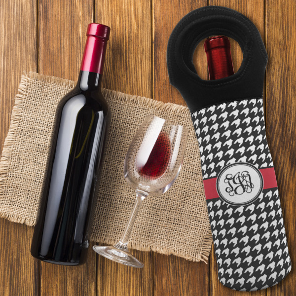 Custom Design - Wine Tote Bag - On Table
