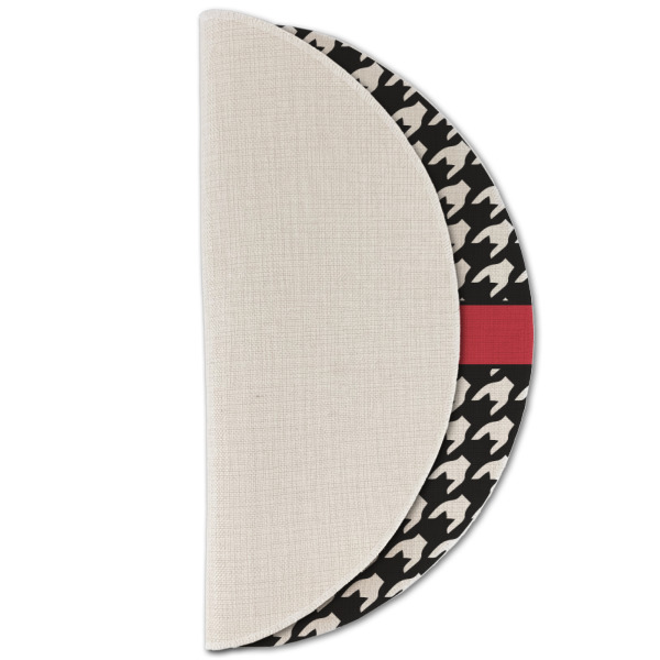 Custom Design - Round Linen Placemats - HALF FOLDED (single sided)