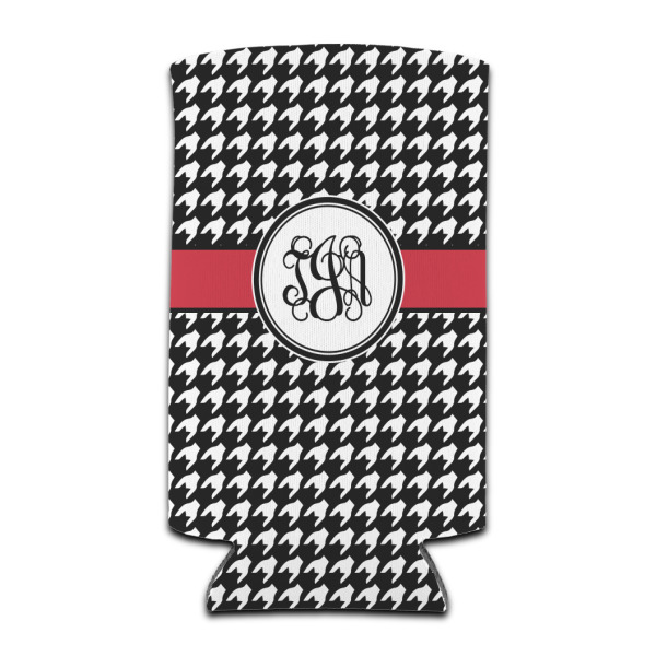 Custom Houndstooth Can Cooler (tall 12 oz) (Personalized)