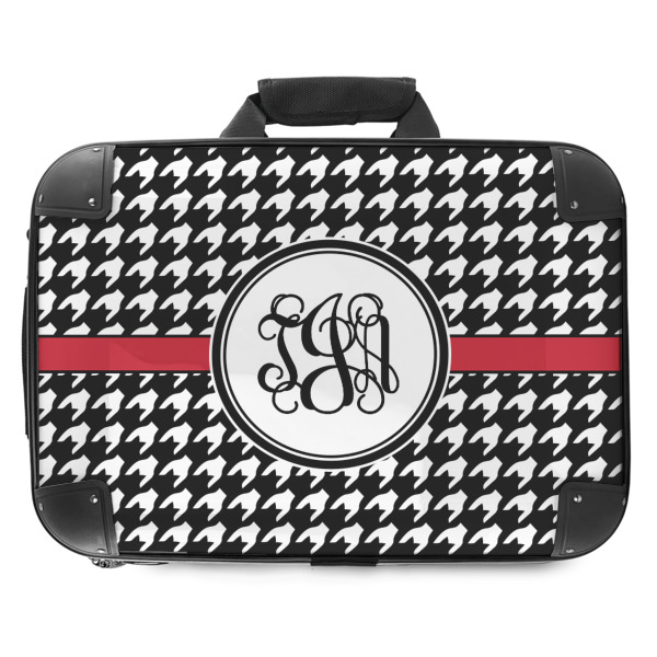 Custom Houndstooth Hard Shell Briefcase - 18" (Personalized)