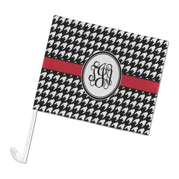 Custom Houndstooth Car Flag (Personalized)