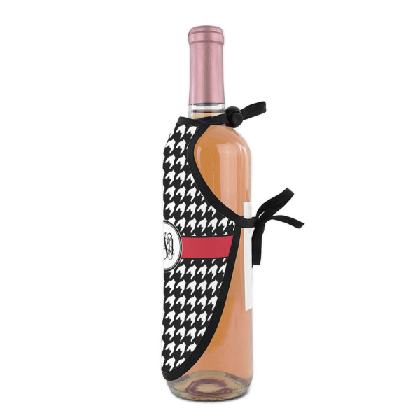 Custom Design - Wine Bottle Apron - DETAIL WITH CLIP ON NECK