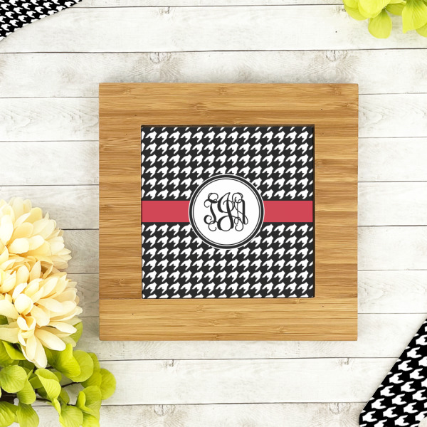 Custom Design - Bamboo Trivet with 6" Tile - LIFESTYLE