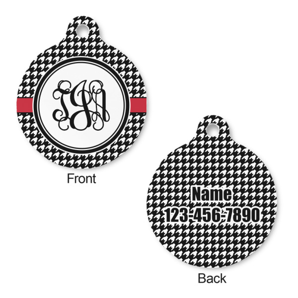 Custom Design - Round Pet ID Tag - Large - Front & Back View