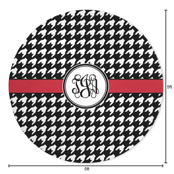 Custom Design - Round 5ft Indoor Rug - Dimensions