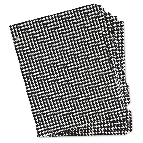 Custom Houndstooth Binder Tab Divider Set (Personalized)