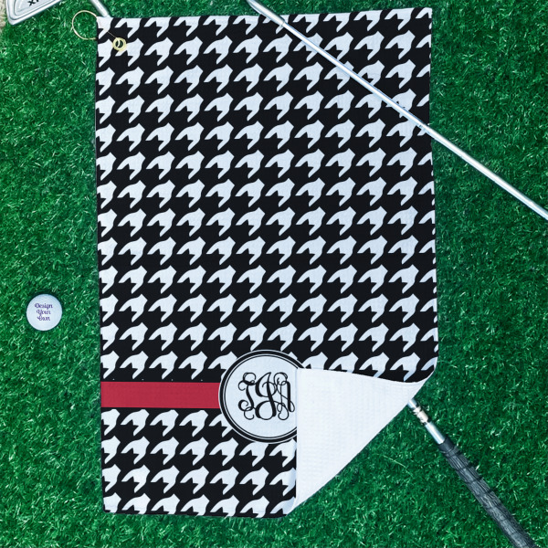 Custom Design - Waffle Weave Golf Towel - In Context
