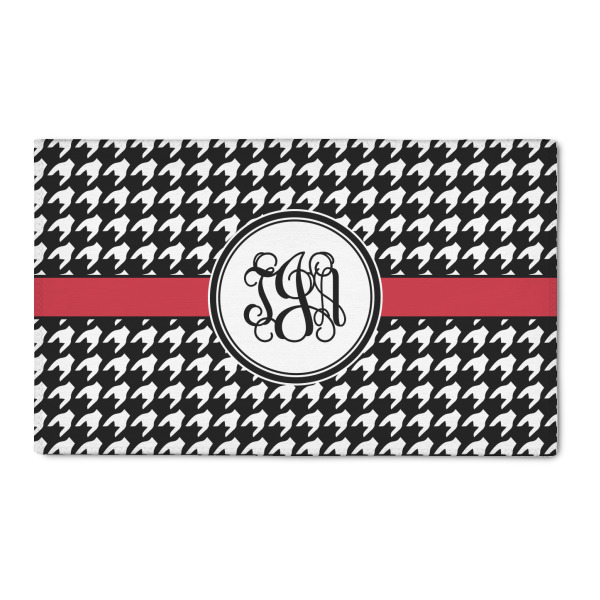 Custom Houndstooth 3' x 5' Patio Rug (Personalized)