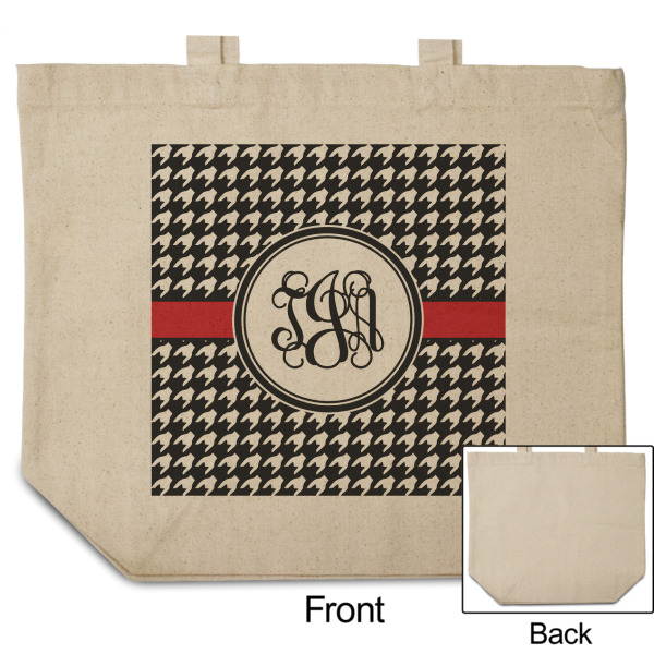 Custom Design - Reusable Cotton Grocery Bag - Front & Back View