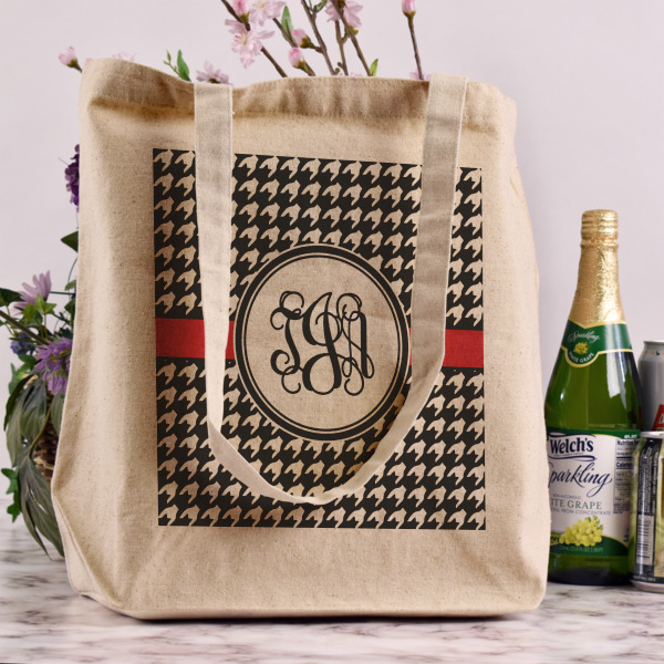 Custom Design - Reusable Cotton Grocery Bag - In Context