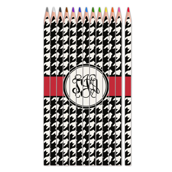 Custom Houndstooth Colored Pencils (Personalized)