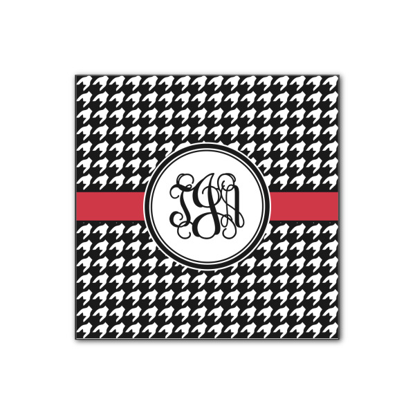 Custom Houndstooth Wood Print - 12x12 (Personalized)
