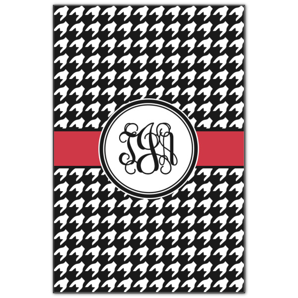Custom Houndstooth Wood Print - 20x30 (Personalized)