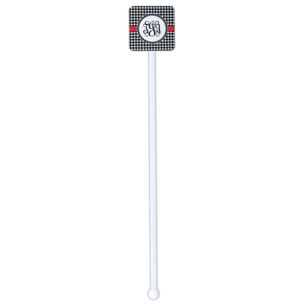 Custom Design - White Plastic Stir Stick - Square - Single Stick