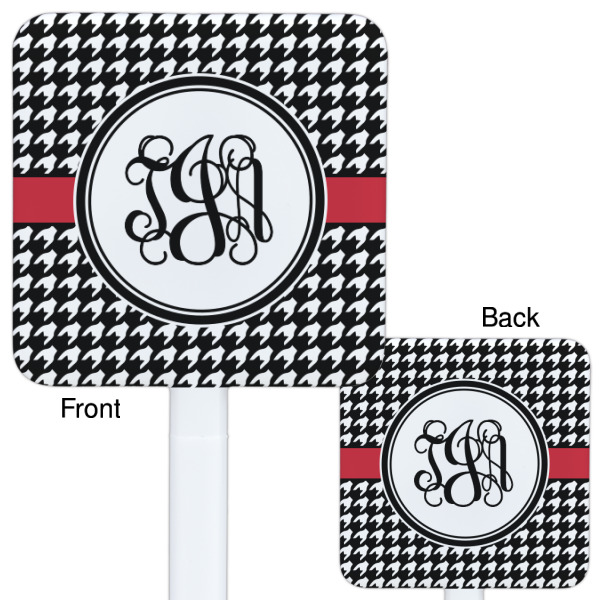 Custom Design - White Plastic Stir Stick - Double Sided - Front & Back