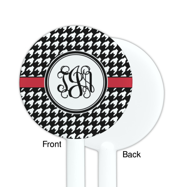 Custom Design - White Plastic 5.5" Stir Stick - Single Sided - Round - Front & Back