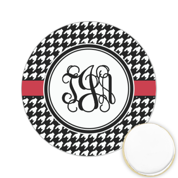 Custom Houndstooth Printed Cookie Topper - 2.15" (Personalized)