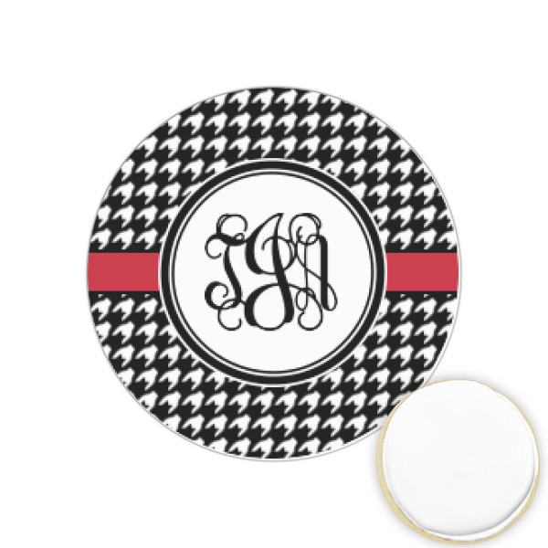 Custom Houndstooth Printed Cookie Topper - 1.25" (Personalized)