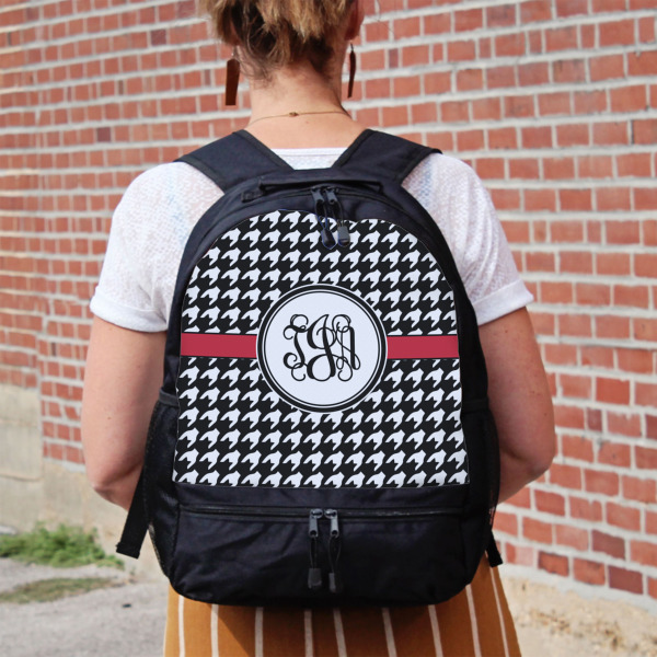 Custom Design - Large Backpack - Black - On Back