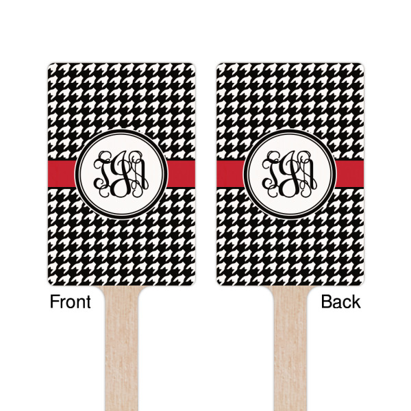 Custom Design - Wooden 6.25" Stir Stick - Rectangular - Double Sided - Front & Back